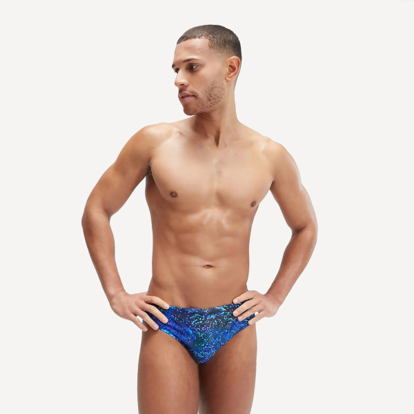 Плавки Speedo Allover Digital 7cm Brief 3581 (Мужской; 36 (52); черный/синий/фиолетовый)